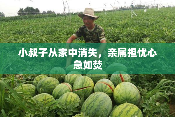 小叔子从家中消失，亲属担忧心急如焚