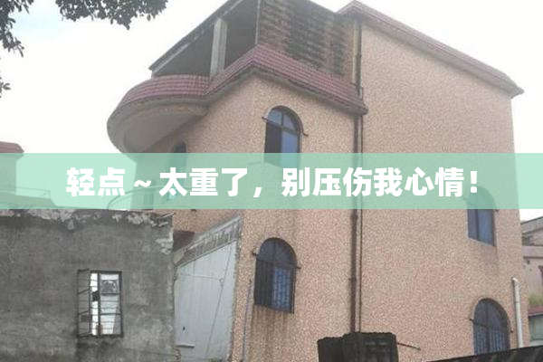 轻点～太重了，别压伤我心情！