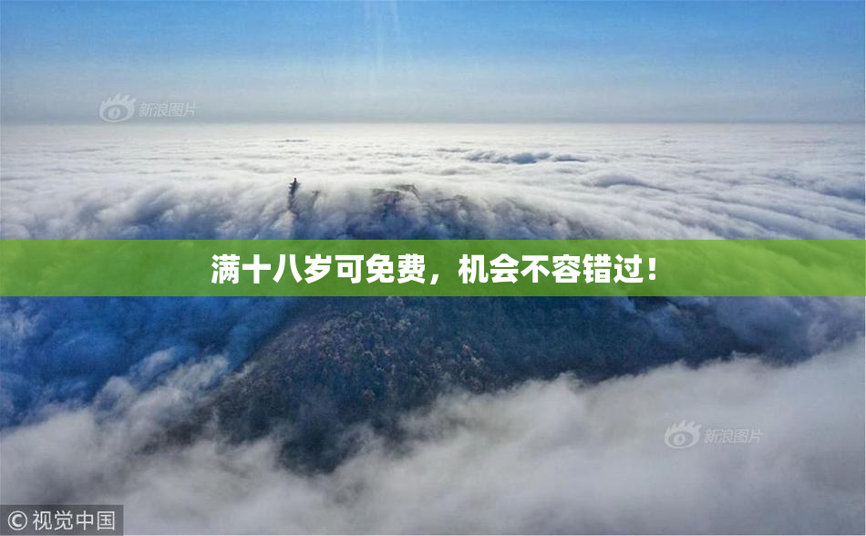 满十八岁可免费，机会不容错过！