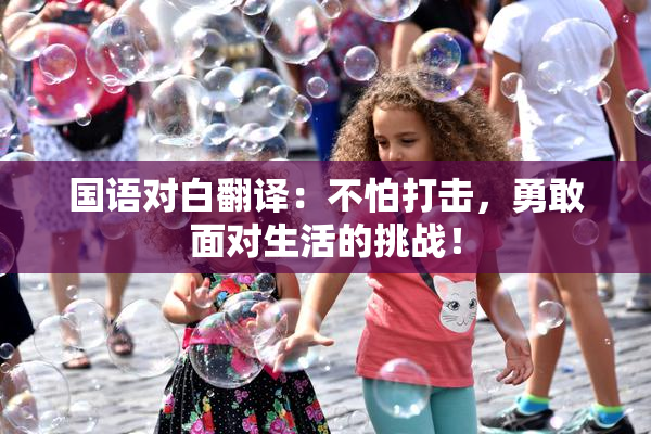 国语对白翻译：不怕打击，勇敢面对生活的挑战！