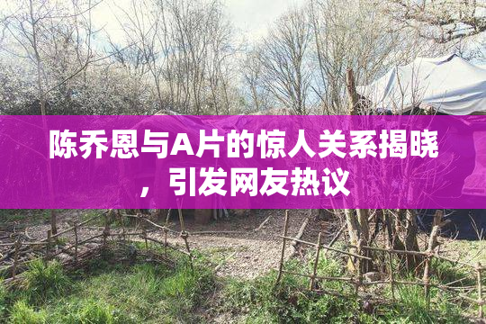 陈乔恩与A片的惊人关系揭晓，引发网友热议