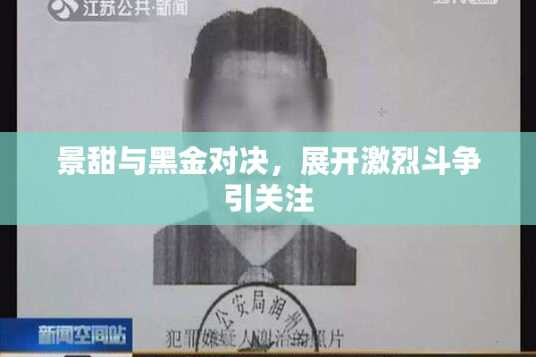 景甜与黑金对决，展开激烈斗争引关注