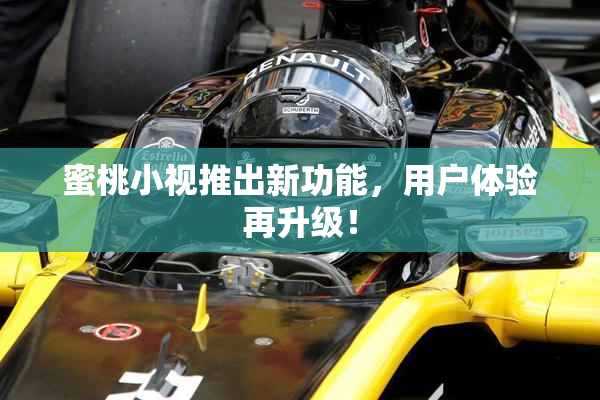 蜜桃小视推出新功能，用户体验再升级！