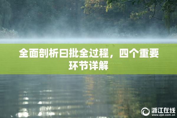 全面剖析曰批全过程，四个重要环节详解