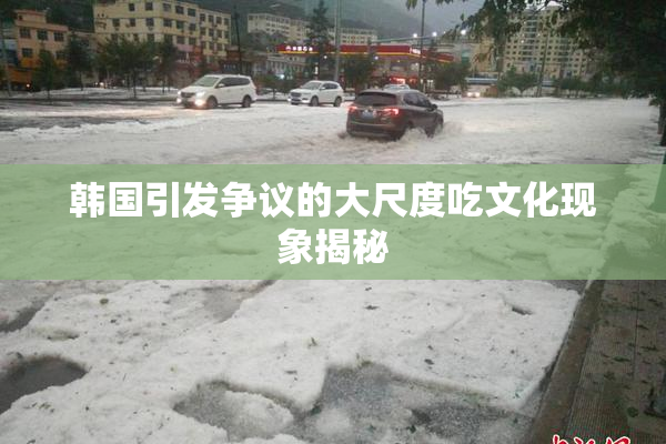 韩国引发争议的大尺度吃文化现象揭秘