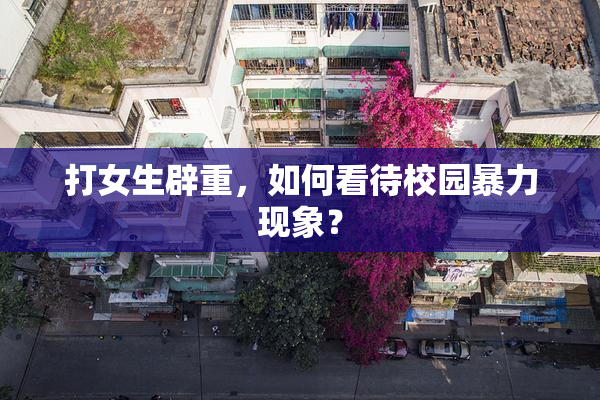 打女生辟重，如何看待校园暴力现象？