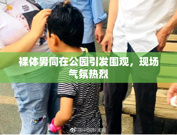 裸体男同在公园引发围观，现场气氛热烈