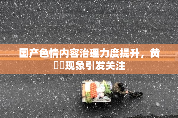 国产色情内容治理力度提升，黄❌‌现象引发关注