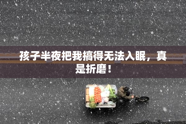 孩子半夜把我搞得无法入眠，真是折磨！