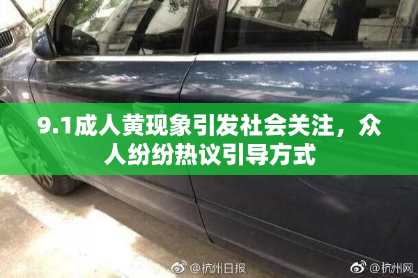 9.1成人黄现象引发社会关注，众人纷纷热议引导方式