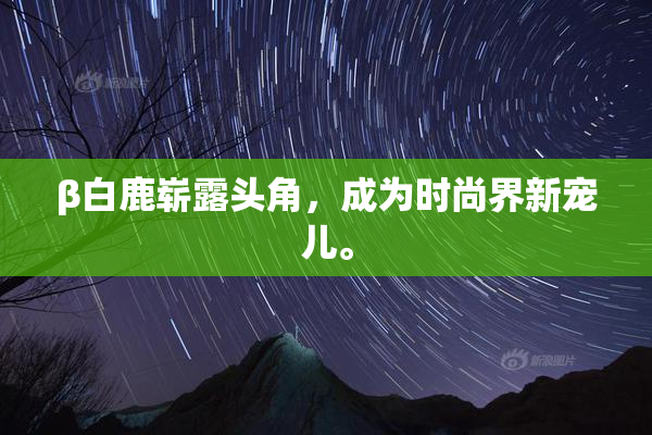 β白鹿崭露头角，成为时尚界新宠儿。