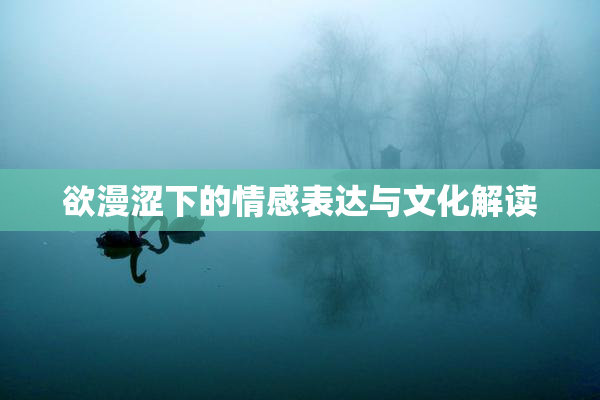 欲漫涩下的情感表达与文化解读