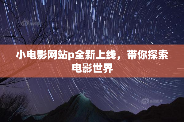 小电影网站p全新上线，带你探索电影世界