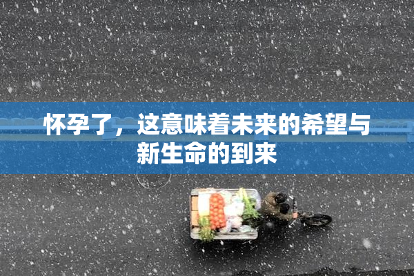 怀孕了，这意味着未来的希望与新生命的到来