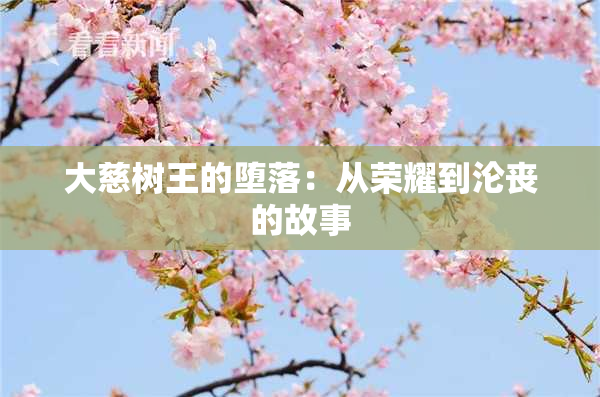 大慈树王的堕落：从荣耀到沦丧的故事
