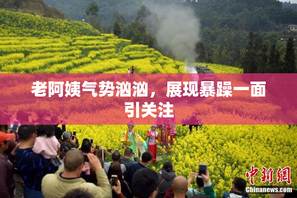 老阿姨气势汹汹，展现暴躁一面引关注
