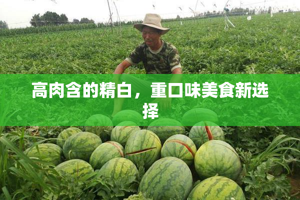 高肉含的精白，重口味美食新选择