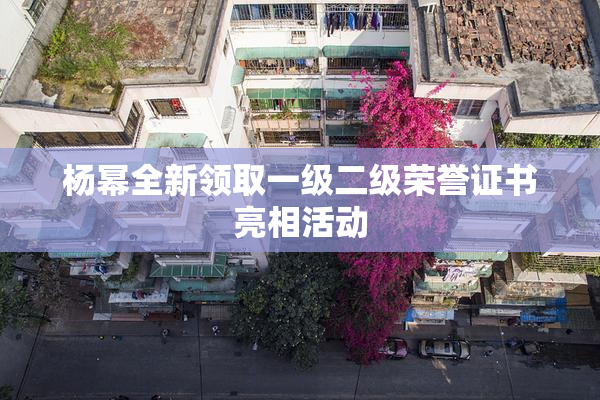 杨幂全新领取一级二级荣誉证书亮相活动