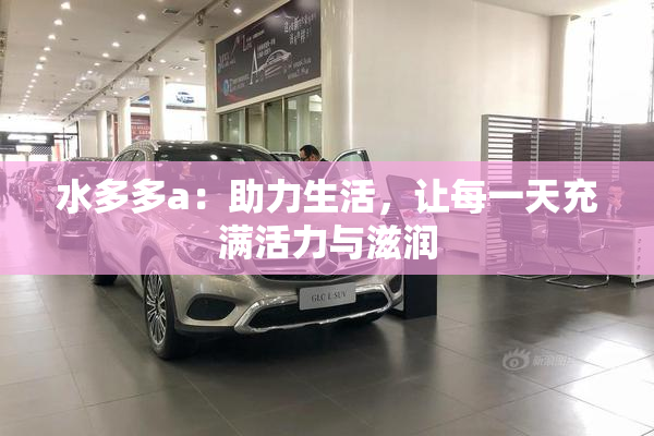 水多多a：助力生活，让每一天充满活力与滋润